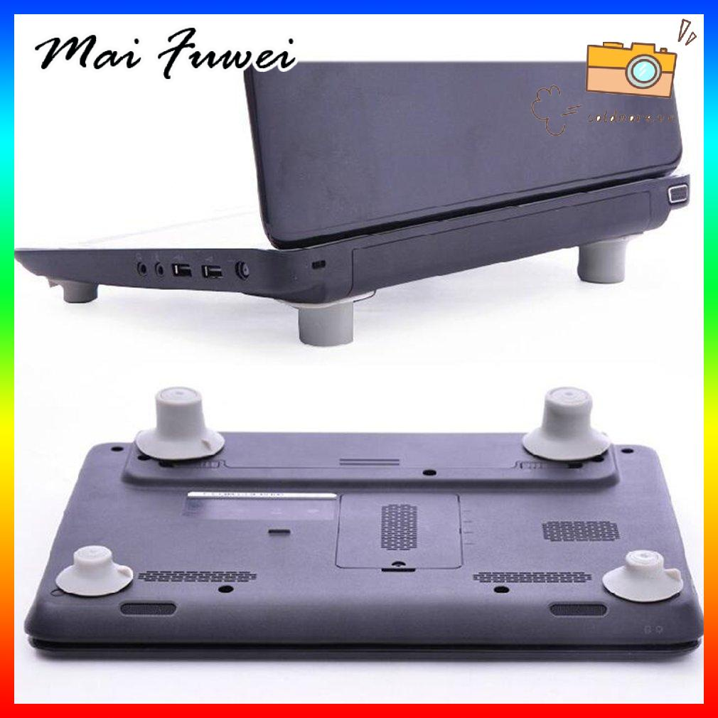 MAIFUWEI 4แล็ปท็อประบายความร้อนฟุต, ลื่นดูดยืน, เสื่อเท้า, ป้องกันสไลด์ระบายความร้อน ราคา 21 บาท*ส่งฟรี