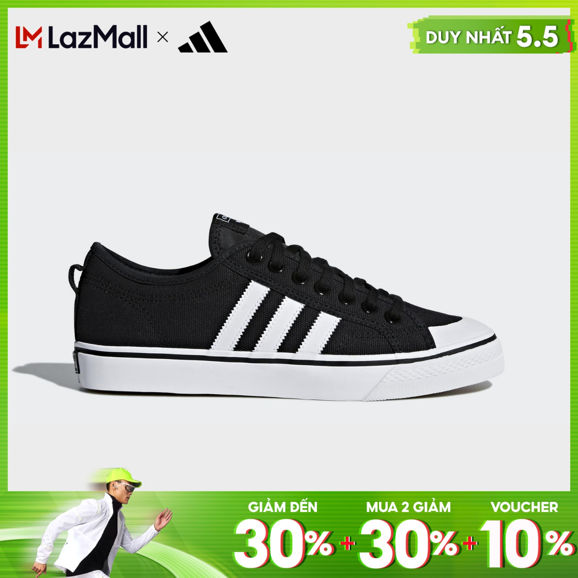 [CHỈ 5.5 - MUA 2 GIẢM 30%] [MỚI] adidas Phong cách sống Giày Nizza Unisex Đen CQ2332