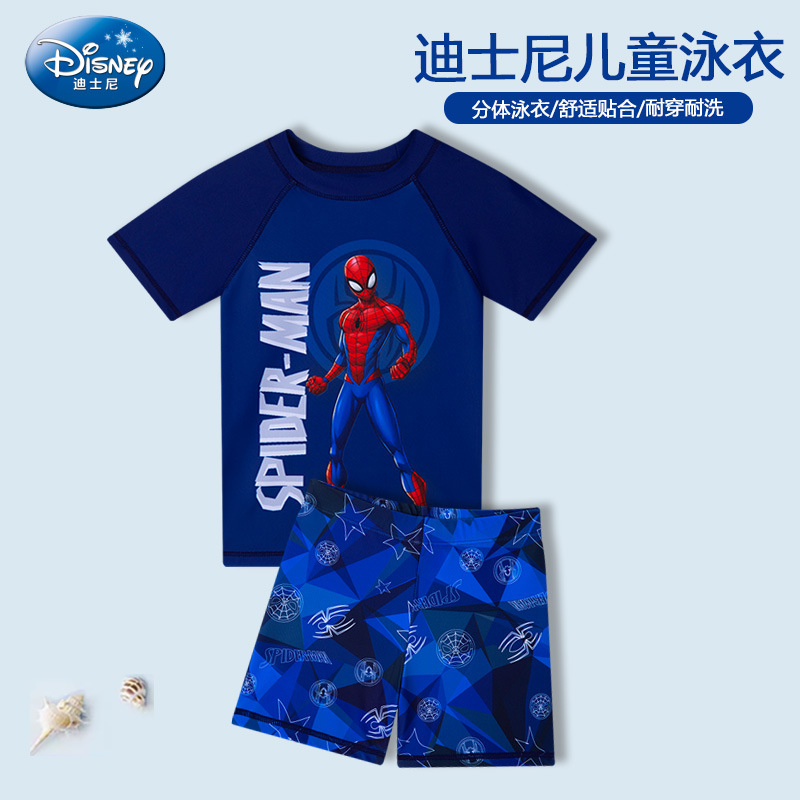 95-150cm Kids Swimwear Disney Children s Swimsuit Boy Marvel Spider Man
