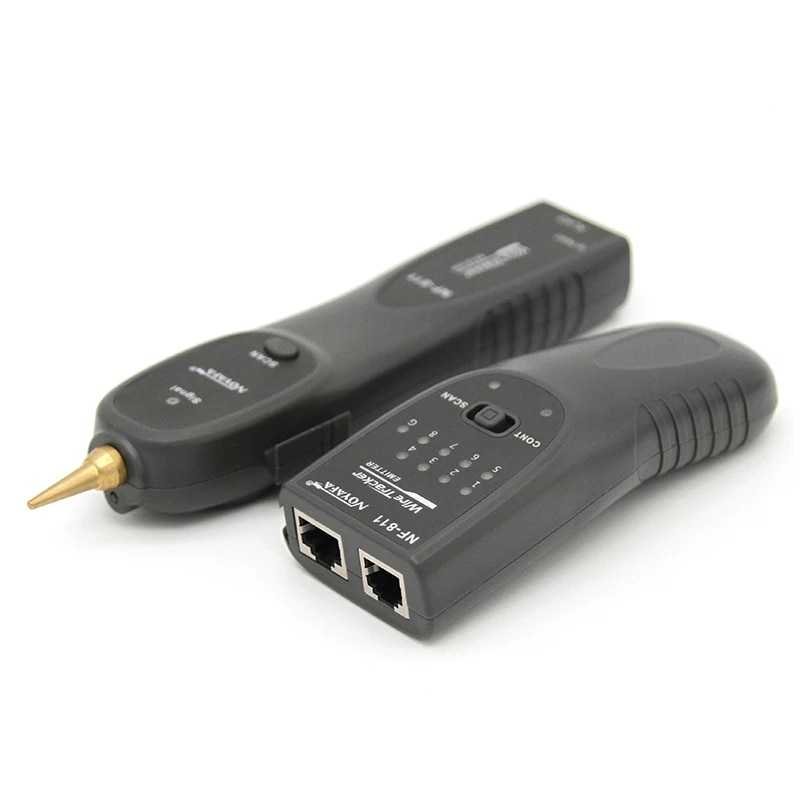 Noyafa NF-811 RJ45 Mạng Finder RJ11 Thiết bị dò dây điện thoại máy dò cáp Ethernet LAN mực Thiết bị kiểm tra cáp cpd