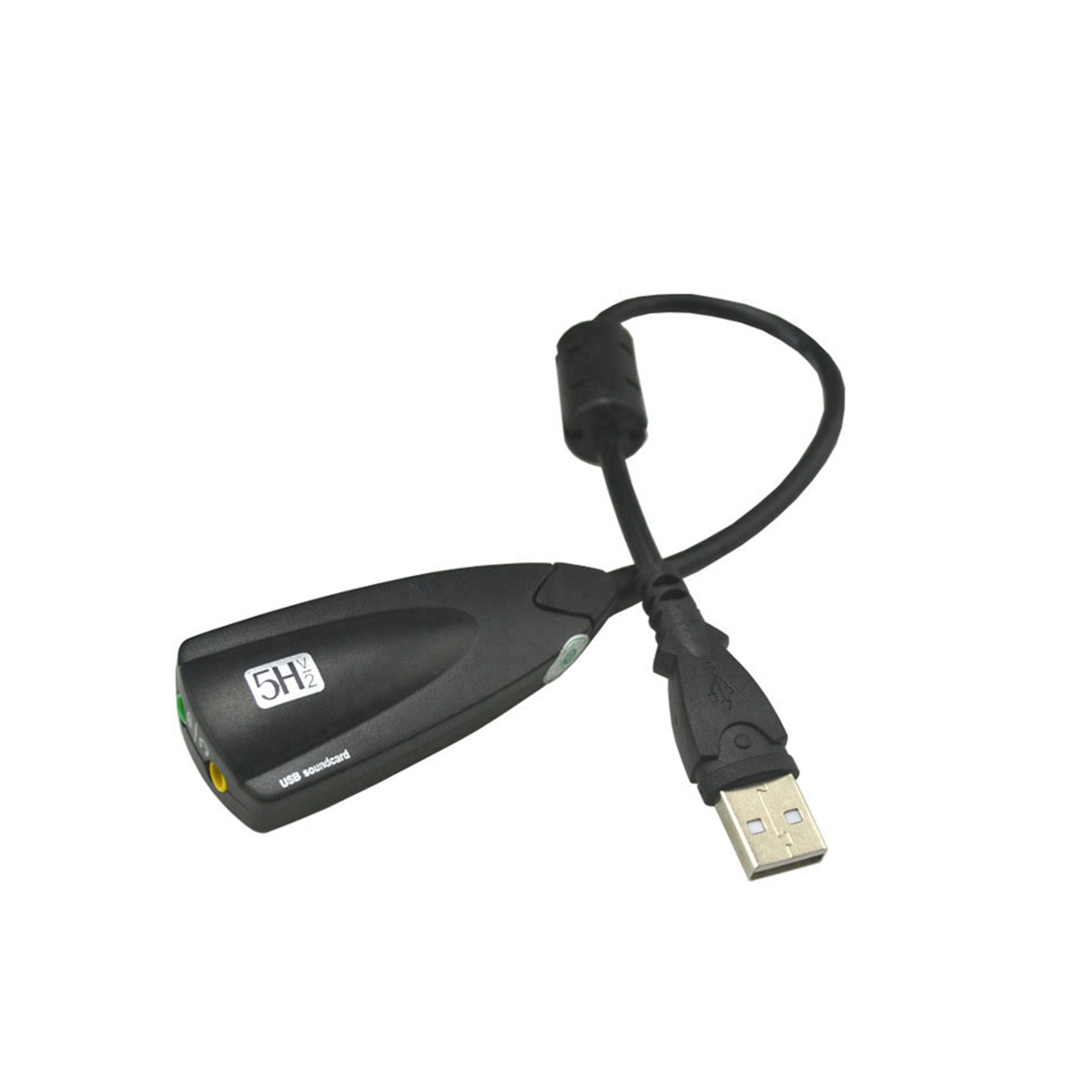 External USB Sound Card Wired Recording Sound Card 3.5mm for Laptop PC