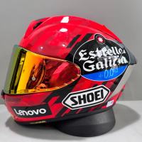 ใหม่ SHOEI หมวกกันน็อค X15สีแดงรถมอเตอร์ไซด์หมวกกันน็อคแข่งรถมอเตอร์ไซค์ขี่หมวกคลุมเต็มหน้า X15