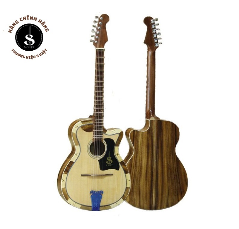 Đàn guitar tân cổ, đàn guitar phím lõm gỗ thịt giá rẻ mã C01, C02, C03 chính hãng S Việt