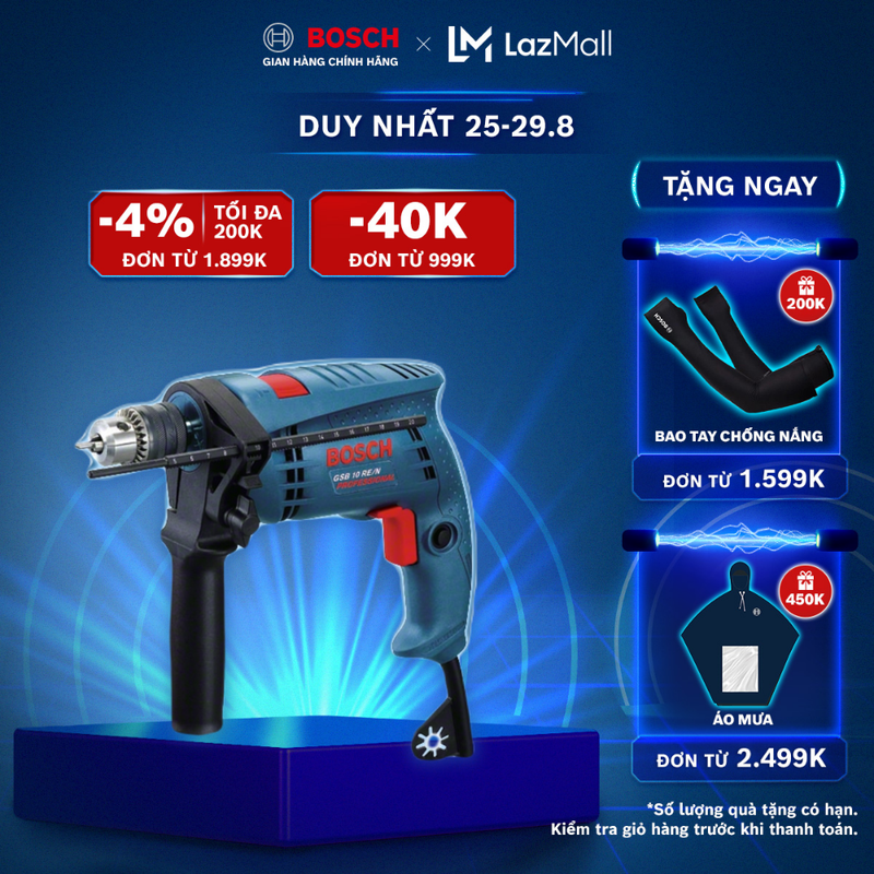 Máy khoan động lực cầm tay bosch gsb 10 re