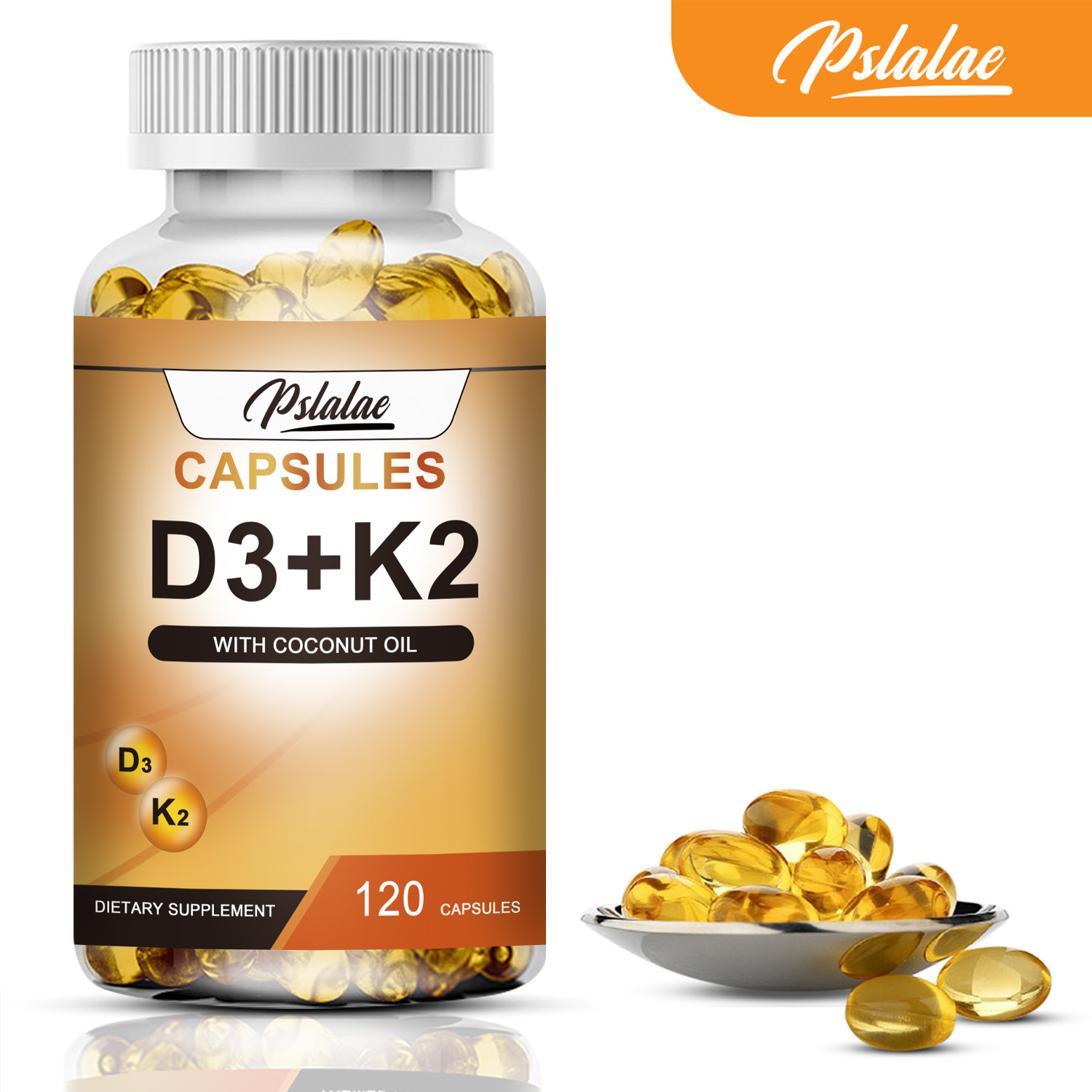 【Big-Sales】 Vitamin D3 + K2 - Help Regulate Calcium Metabolism, Promote Bone, Teeth and Skin Health,