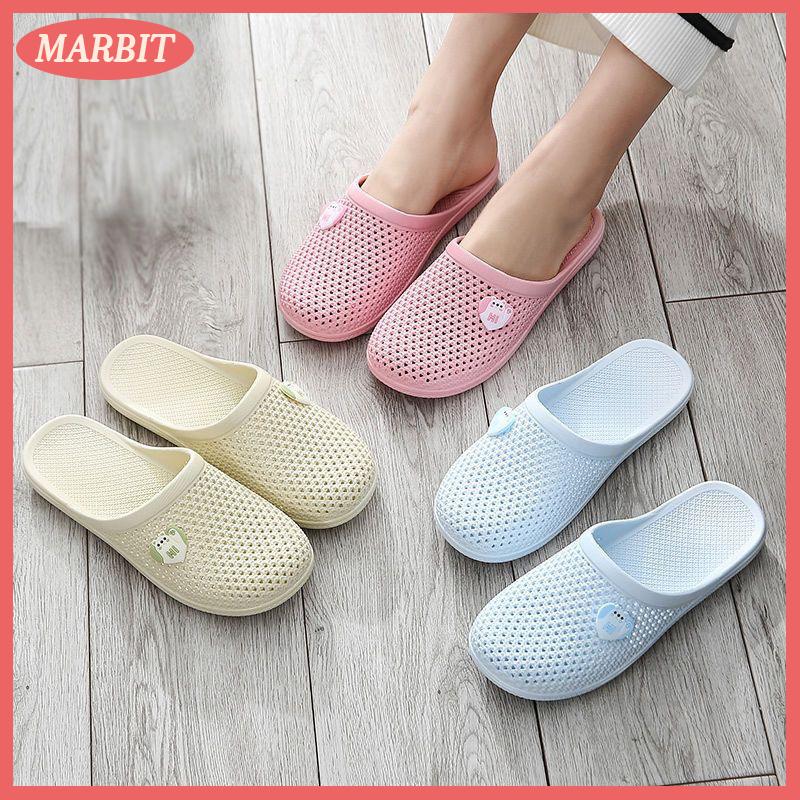 MARBIT Hot Sale รองเท้าแตะแบบกลวงหัวแบนกันลื่นกันน้ำสีลูกกวาดแฟชั่น ราคา 84 บาท*ส่งฟรี
