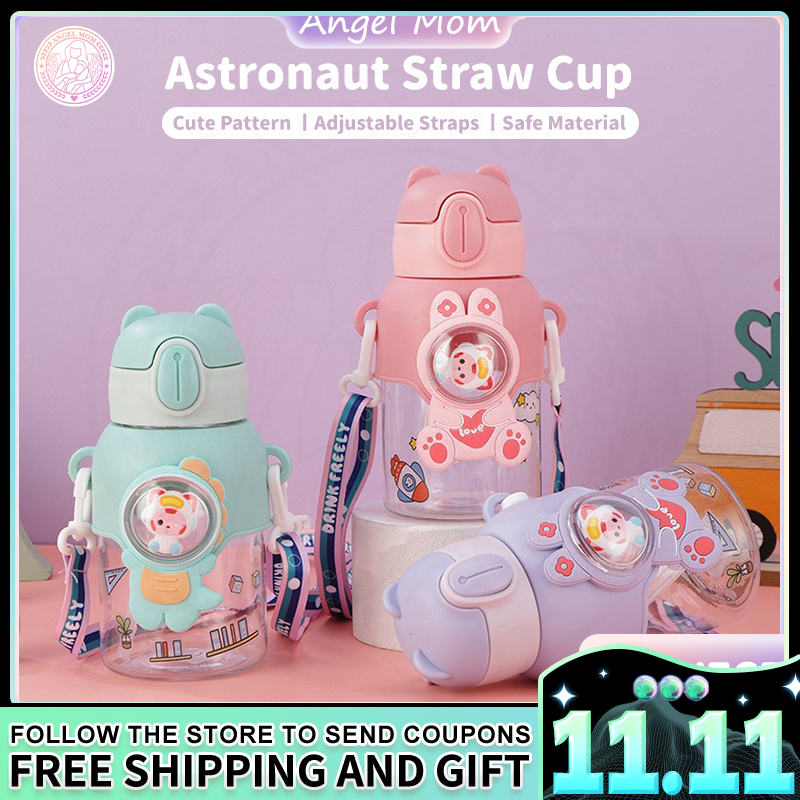 Kids Tumbler with Adjustable Strap - Astronaut Design (Brand: Baby+)