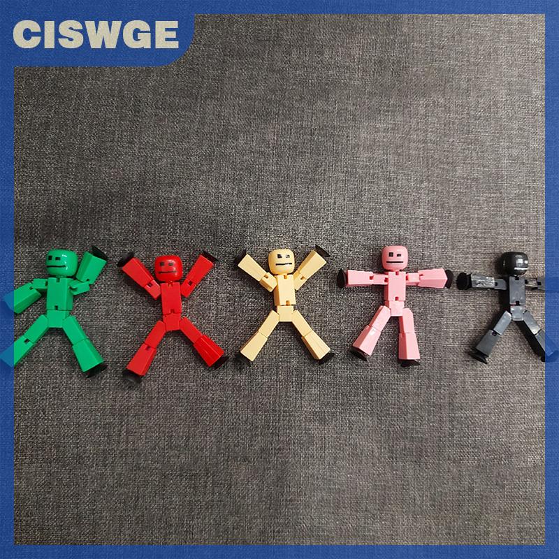 CISWGE 2 pcs ngẫu nhiên màu stikbot màn hình hoạt hình đồ chơi đổ búp bê với Sucker đồ chơi