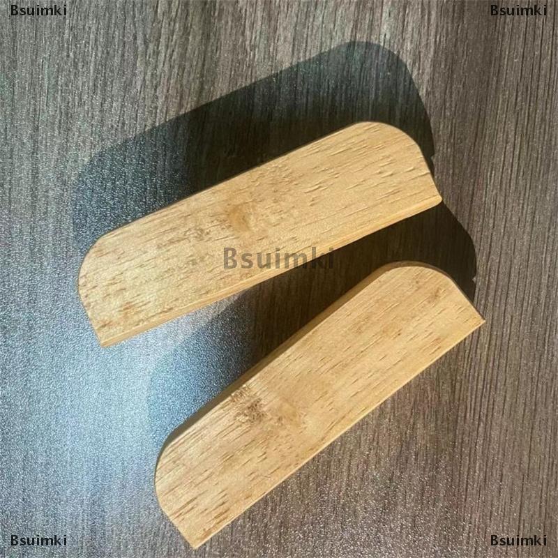 [COD] Bsuimki 2pcs rắn gỗ Pan Cách điện xử lý chống bỏng di động BBQ tấm xử lý cho đồ nấu nướng nước sốt Pan xào nướng PAN