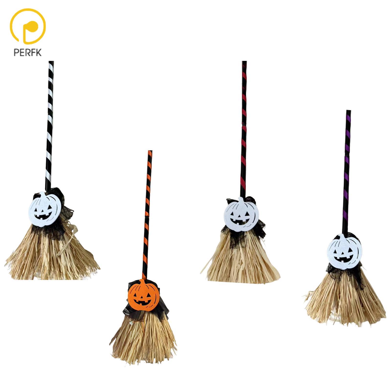 Halloween Witch Broom Wizard Flying Broom 80cm Tall Handmade Halloween Broomstick for Carnivals Dress up Festival Holiday ราคา 2,766 บาท*ส่งฟรี