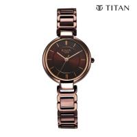 Titan Raga Delight Brown Dial Analog Metal Strap watch for Women