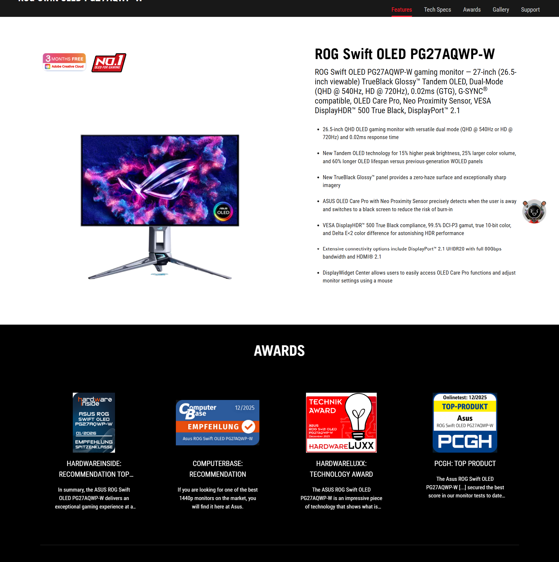 PG27AQWP technical feature 1