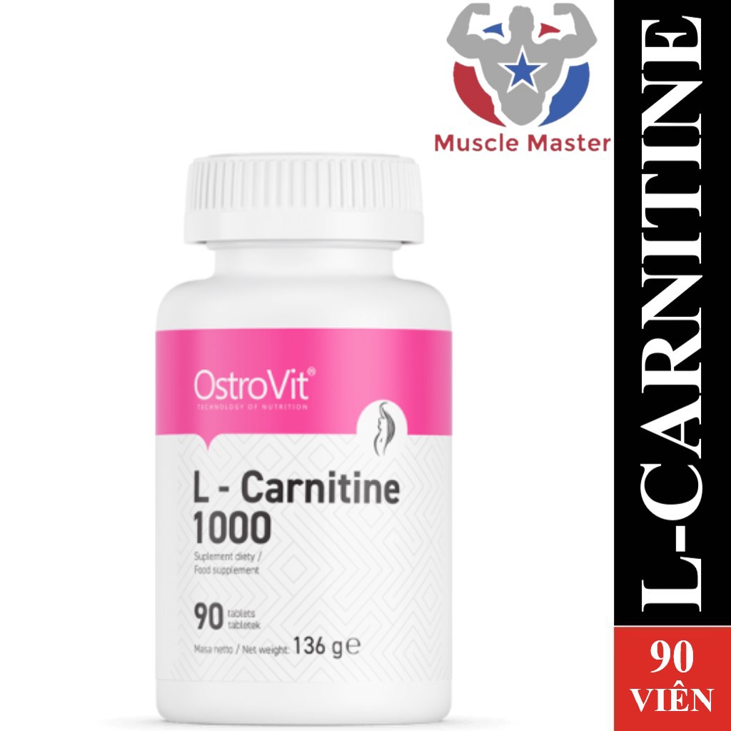 Thực Phẩm Bổ Sung Giảm Mỡ Ostrovit L Carnitine 1000mg 90 Viên - SẢN PHẨM CHẤT LƯỢNG CAO, ĐƯỢC YÊU T