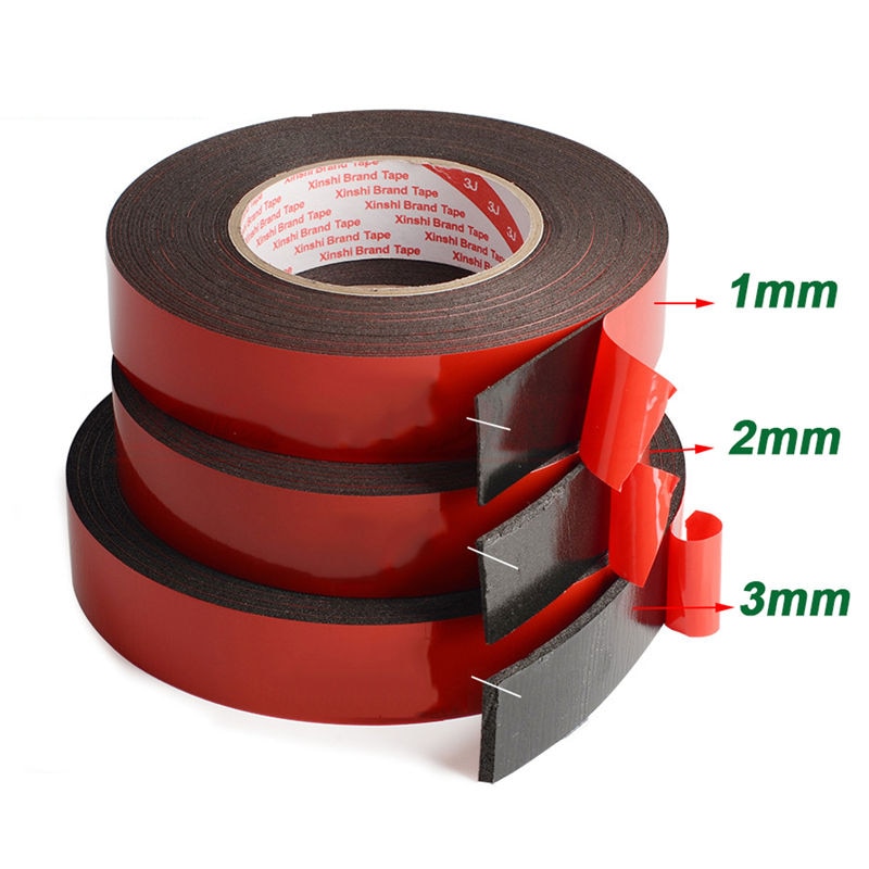 1-3mm-thickness-Black-Super-Strong-Self-Adhesive-Foam-Car-Trim-Body-Double-Sided-Tape-Mobile_
