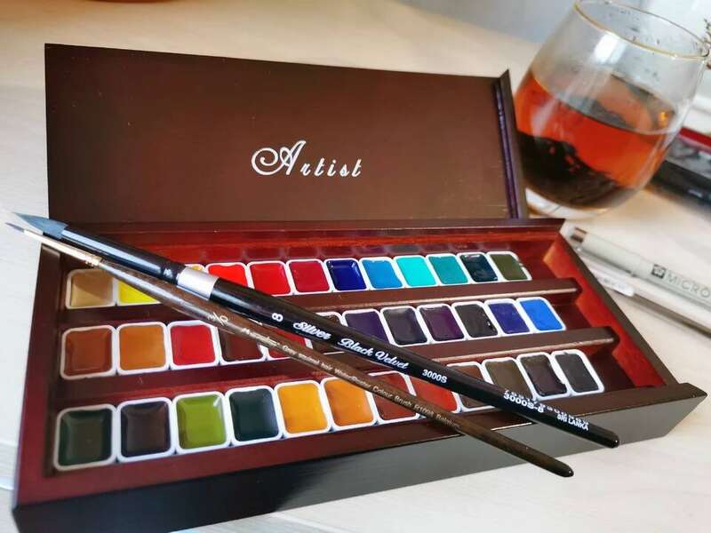 Watercolor Paint Daniel Smith Original Watercolor Paint Set 12/24/36 Color 0.5Ml/1Ml/2Ml Acuarelas Pigment Painting Art Supplies