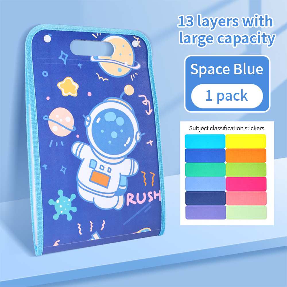 LVYIMAO จัดส่ง 2-3 วัน ✨ แฟ้มใส่เอกสาร แฟ้มกระเป๋า หลายชั้น 13 ช่อง ขนาด A4มีหูหิ้ว เนื้อหนา แฟ้มเก็บเอกสาร แฟ้มกระเป๋า🔥ซื้อ 1 เอา 1🔥