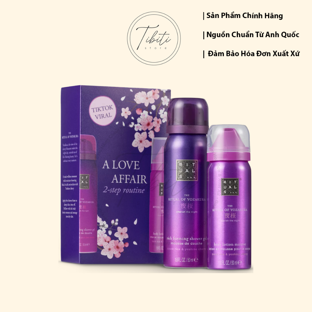 Set Chăm Sóc Cơ Thể - Thư giãn Mini Body Gift Set The Ritual of Yozakura