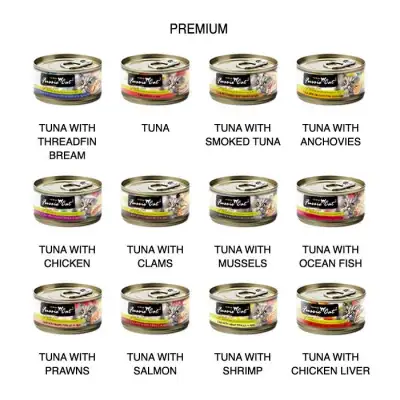 [24 cans] Fussie Cat Canned Food Tuna Series Wet Food 80g x 24