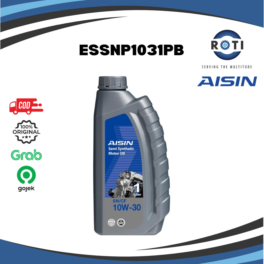 OLI MESIN AISIN SEMI SINTETIS 10W-30 SN/CF 1L ESSNP1031PB Harga 95,190 rupiah*Gratis Ongkir