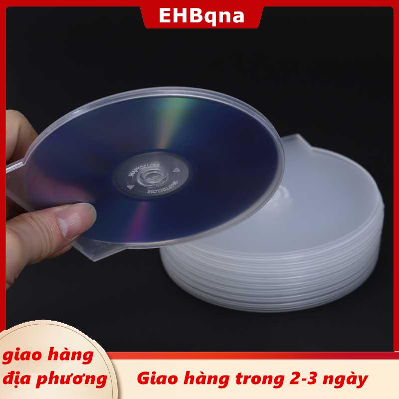 [COD] EHBqna 3PF Ship within 24 hours 1 3pcs nhựa trong suốt duy nhất mảnh vòng đĩa trường hợp CD trường hợp dày CD DVD đĩa hộp đĩa trường hợp lưu trữ hộp