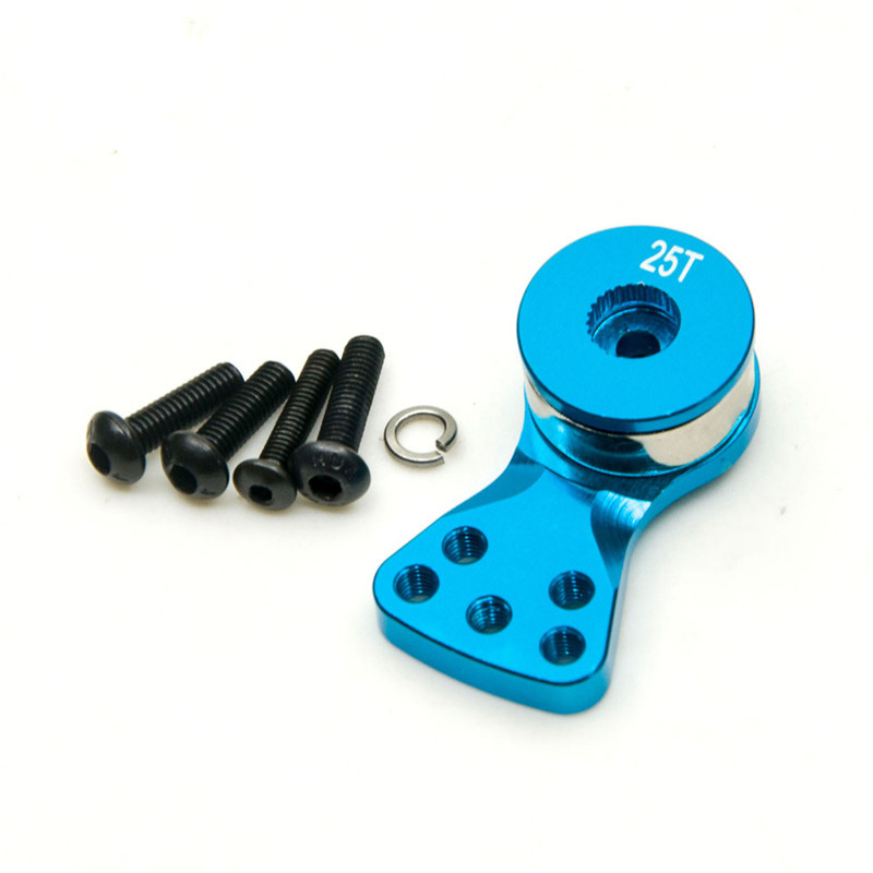 (SQGJ) 25T Teeth Tooth Half Servo Arm Horn for 1/8 1/10 RC Car Boat FUTABA///ACOMS//AITEC//SAVOX