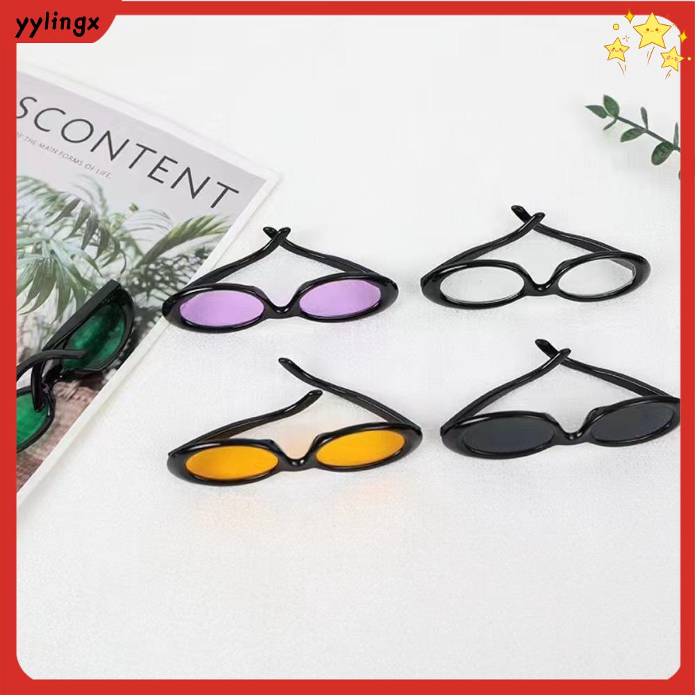 YYLINGX Ngầu Kính mắt búp bê Thời trang Thu nhỏ Kính râm BJD Đầy màu sắc Thiết kế Kính râm cho thú c