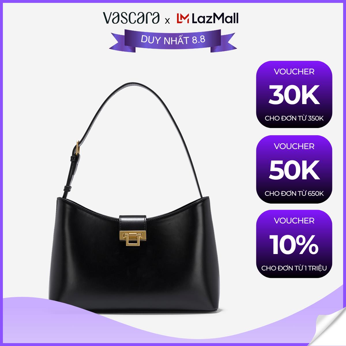 Vascara túi hobo khóa gập kèm túi mini - tot 0152