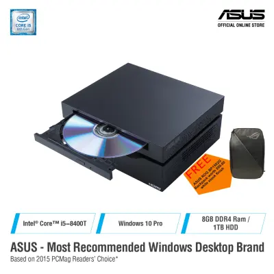 ASUS VC66-CB5084ZN Intel Core i5-8400T, Intel UHD Graphics 630, 8GB 2400Mhz DDR4, 128GB SSD, 802.11ac, Bt 5.0, Windows 10 Pro, 3 Years On-site warranty