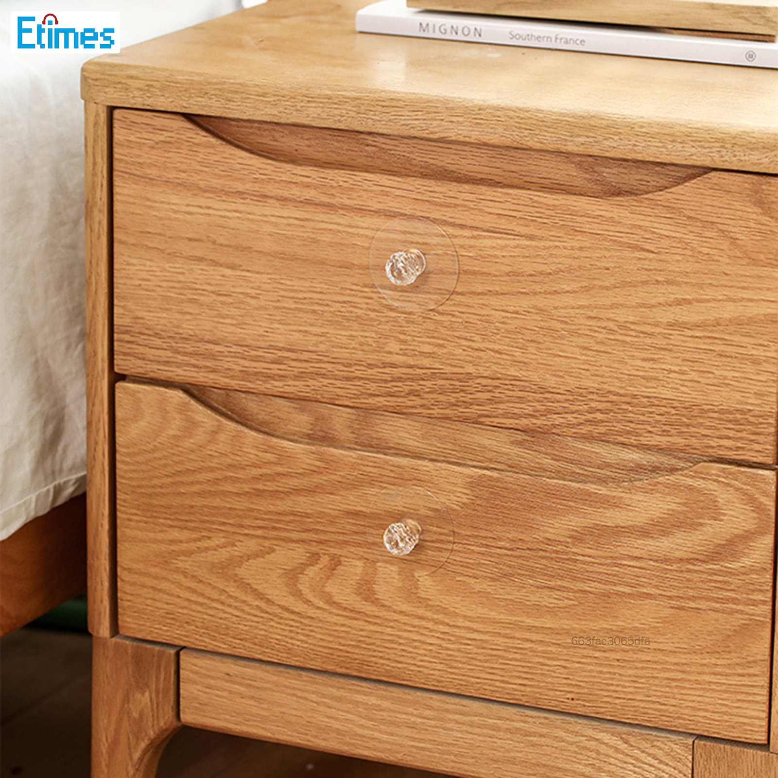 Etimes Self Adhesive Clear Pull Knobs Clear Decorative Handles Pulls Cabinet Knobs for Cabinets Cupboard Kitchen Furniture ET-MY