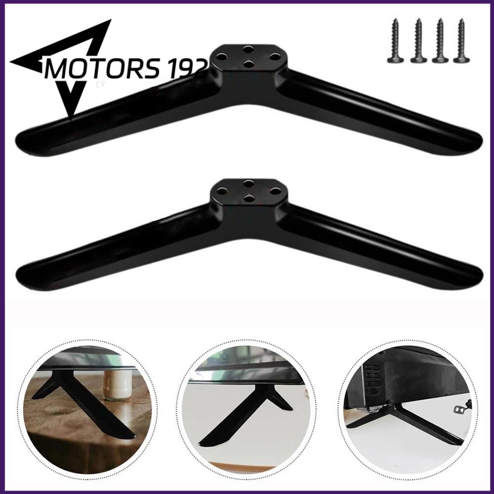 MOTORS-192 SHOP Có ốc vít Chân đế TV Phổ quát Đen Chân bàn tivi Có đệm chống trượt Giá đỡ đế TV Phòng khách