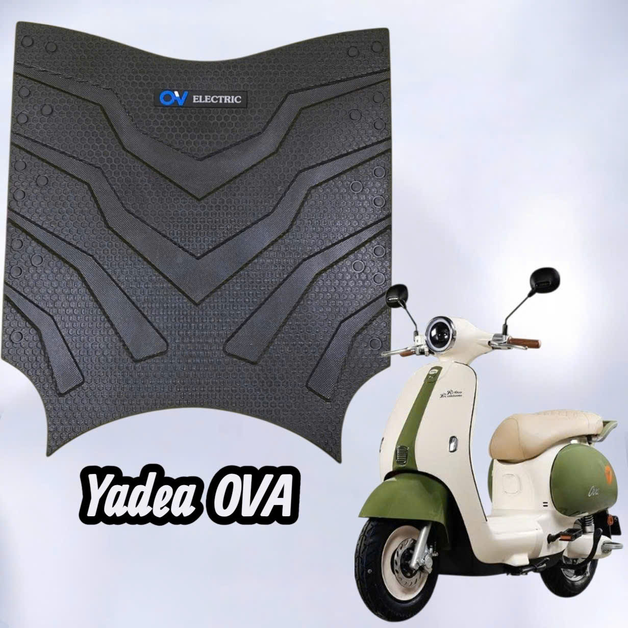 Thảm Lót Chân Xe Điện Yadea Ova Cao Su Cao Cấp Chống Trơn Trượt, Dày, Chống Thấm Nước (MS10)