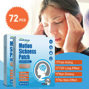 72PCS Car Motion Sickness Patch Anti Dizzy Patches Relief Seasick Nausea Dizzy Plaster