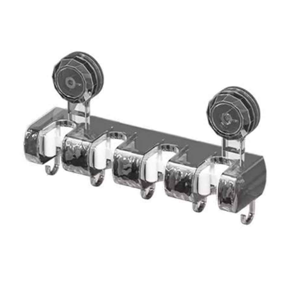 ECOCOKU Lỗ miễn phí Kẹp lau nhà Đa năng Giá treo tường Móc treo tường Dễ dàng cài đặt Nhựa Móc hút chân không Bếp - 2