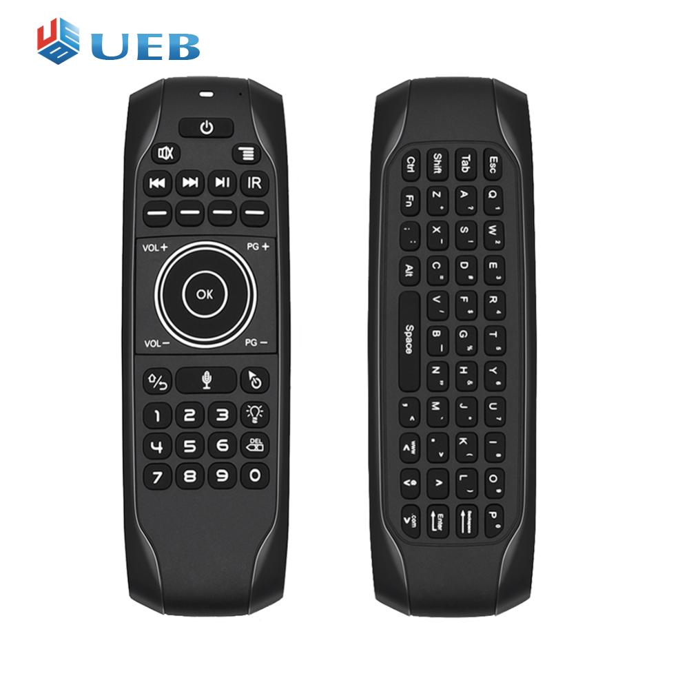 2.4G Wireless Keyboard Voice Remote Control Bluetooth-compatible Air Mouse Voice Backlight Remote Control Micro USB Charging for Android TV Box ราคา 536 บาท*ส่งฟรี