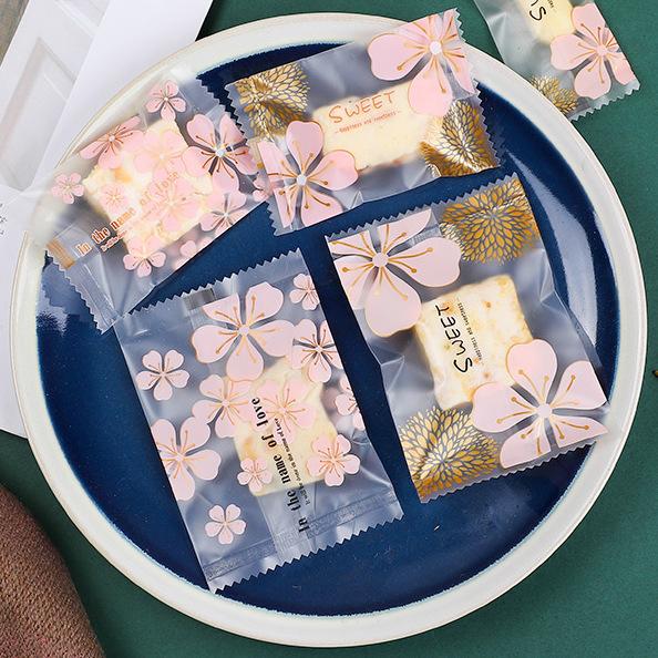 100Pcs Handmade Cookie Packaging Bag Candy Plastic Bag Pouch Pastry Heat Wrapper Polvoron Wrapper