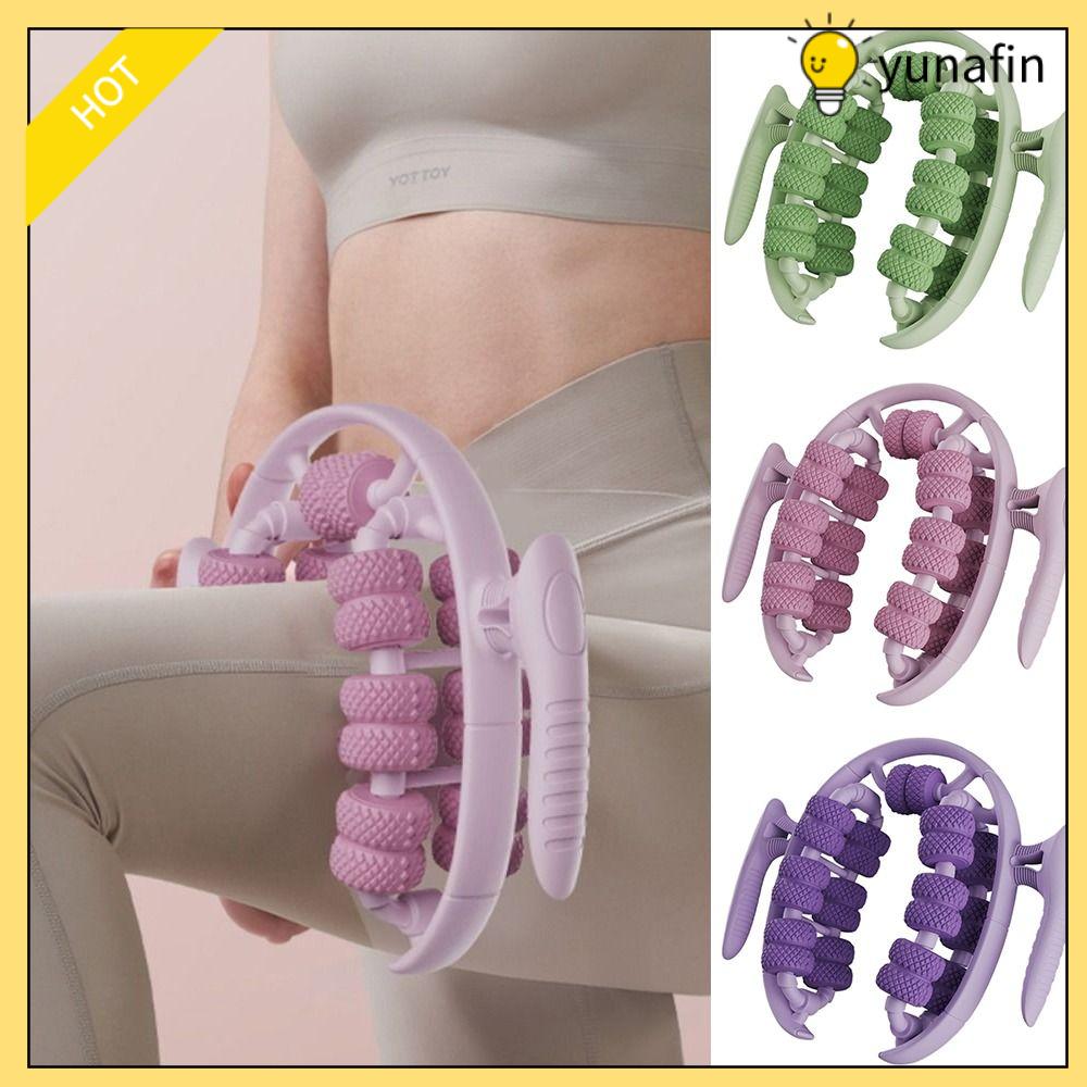 YUNAFIN 26 bánh xe Máy mát xa chân Kẹp Vòng Mát xa toàn diện 360 ° Thư giãn cơ bắp chân Thư giãn Giảm mệt mỏi Máy mát xa cơ thể