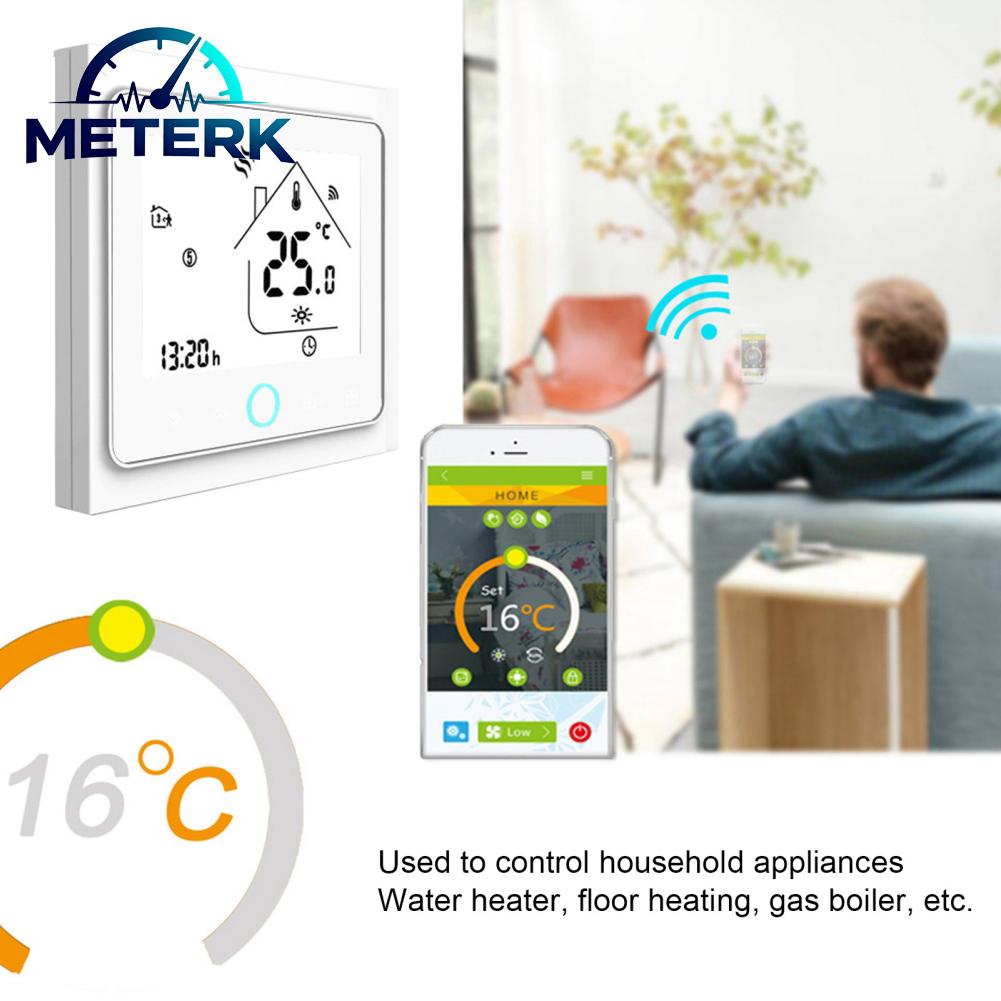 Meterk ตัวควบคุมอุณหภูมิ WIFI ใช้งานง่าย 95-240 VAC เทอร์โมควบคุมด้วยเสียง เซ็นเซอร์ NTC 3950 สำหรับเครื่องใช้ไฟฟ้าอัจฉริยะ ราคา 1,436 บาท*ส่งฟรี