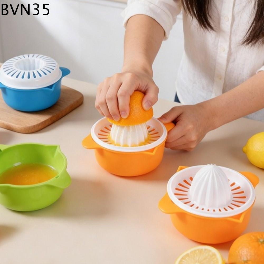 BVN35 Máy ép tay Máy ép trái cây thủ công Nhựa Có thể tháo rời Máy ép trái cây họ cam quýt Di động Ổn định Máy vắt chanh bằng tay Cắm trại