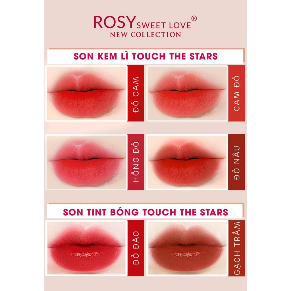 (Mẩu Mới)SON ROSY, sweet love, son kem lì, lâu trôi, lên môi mỏng nhẹ, an toàn cho cả mẹ bầu