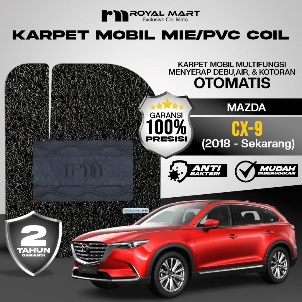 ROYAL MART Karpet Mobil Mie Premium Mazda CX-9 2018-Sekarang Full Set Bergaransi Giá 462,000 Đồng*Miễn phí vận chuyển