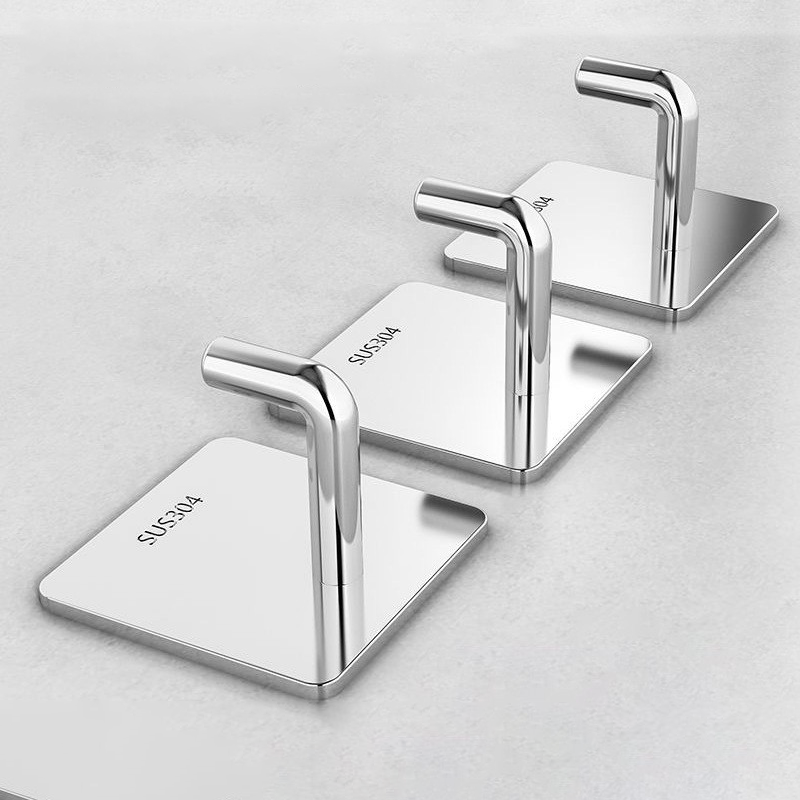 1Pcs Gantungan Tempel Hook Besi Gantungan Baju Dinding Tempel Stainless Steel Serbaguna HM1037 Harga  3,455 rupiah*Gratis Ongkir