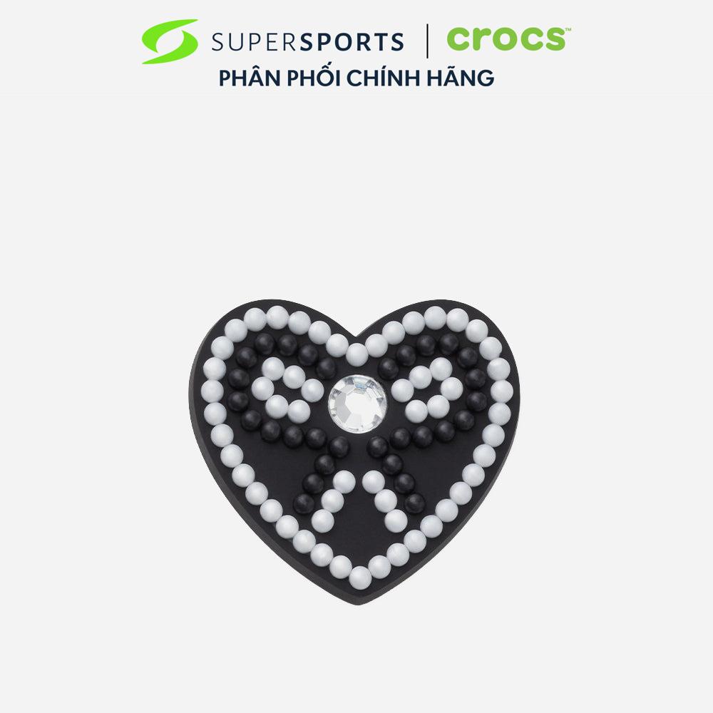 Phụ Kiện Jibbitz™ Crocs Beaded Heart And Bow 1Pcs - Đen - 10014203