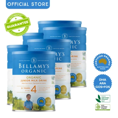 Bellamy's Organic Step 4 Junior Milk Drink (3+ years) 900g x 6