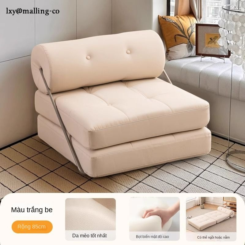 Double layered lunch sofa bed, bedroom foldable sofa for rent, lazy foldable sofa ราคา 4,033 บาท*ส่งฟรี