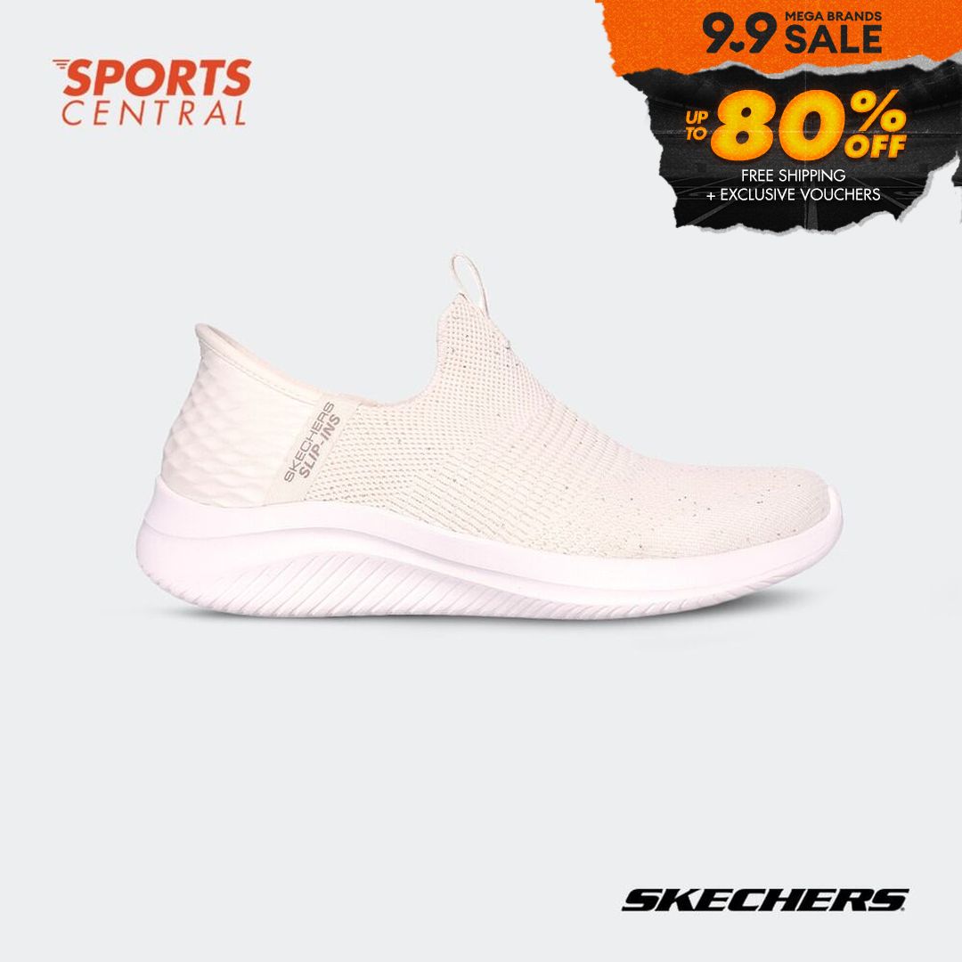 Discount on Sports Central  shoes - SKU: Skechers Women Ultra Flex 3.0-Shiny Night 149594OFWT (Off White Knit/Trim)