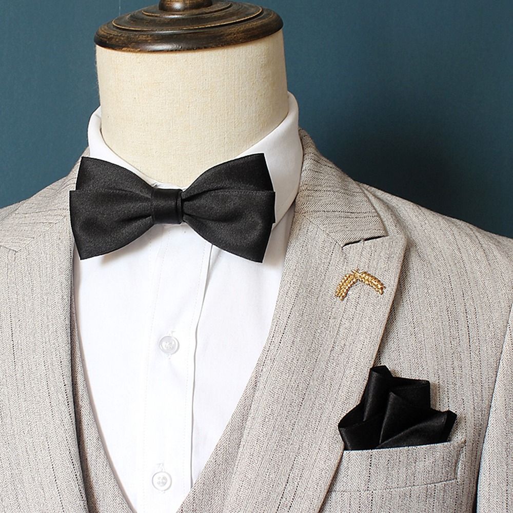 YARUA Adjustable Skinny Groom Cravat Wedding Tie Slim Necktie Suit