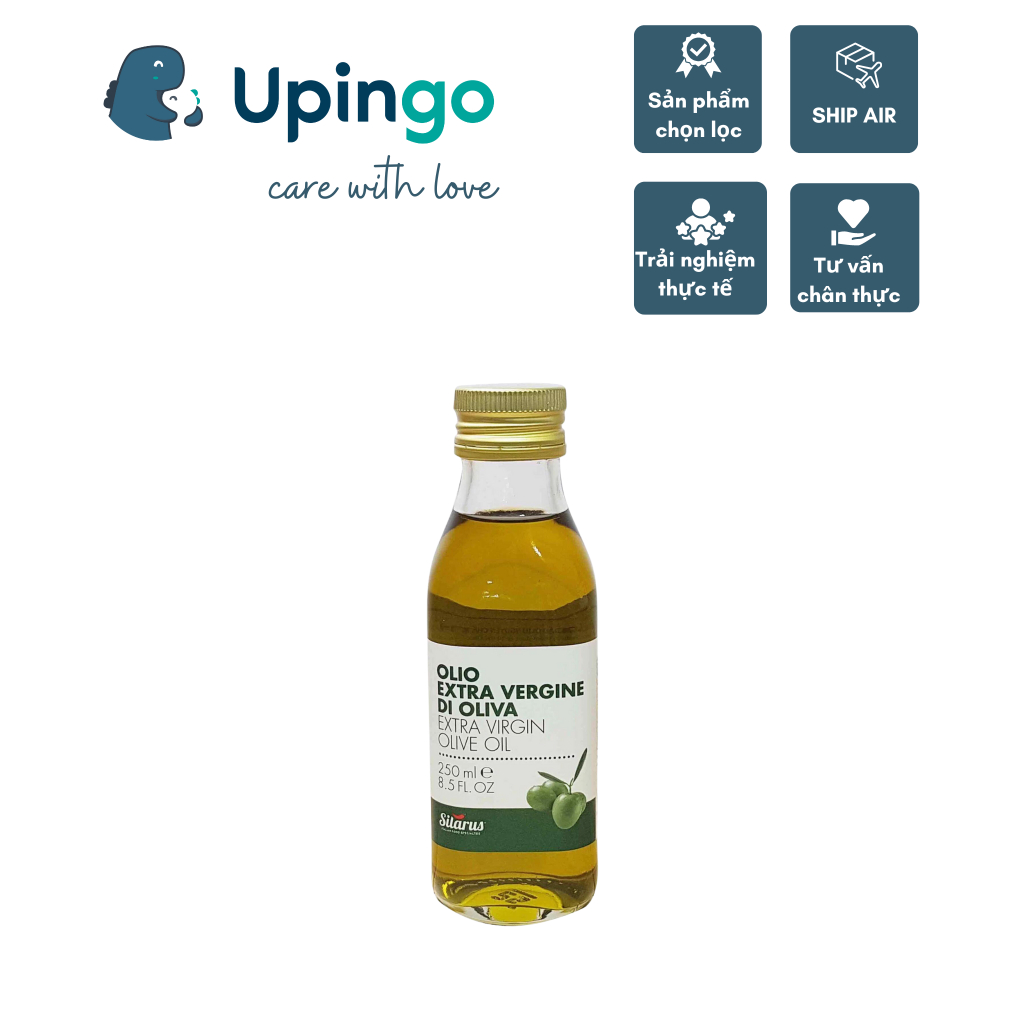Dầu Olive Nguyên chất Extra Virgin SILARUS 250ml giàu omega-3
