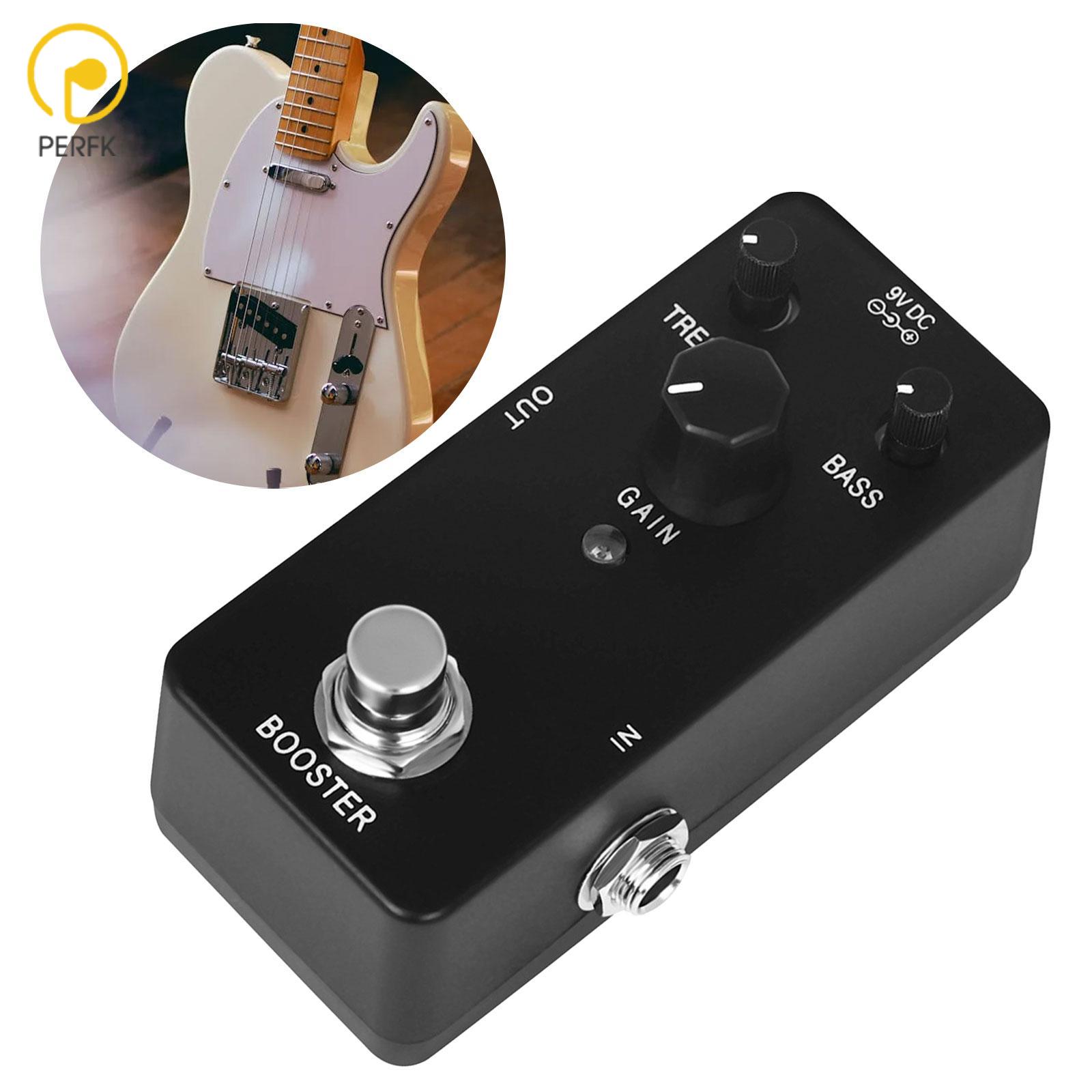 Electric Guitar Effects Portable Compact with Adjustment Knob True Bypass High GAIN Booster Pedal Electric Guitar Accessories ราคา 1,623 บาท*ส่งฟรี