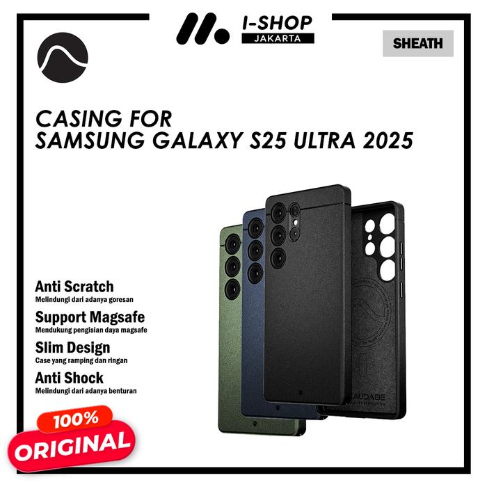 Casing Samsung Galaxy S25 Ultra 5G 2025 Caudabe Sheath Hybrid Hard Soft Leather PU TPU PC Case Bumper Shockproof Cover Slim Ring Magsafe Nirkabel Harga 865,000 rupiah*Gratis Ongkir