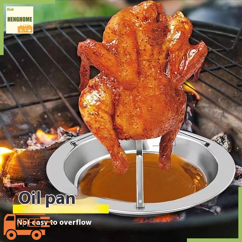 HENGHOME 💖[HOT SALE]🎈🎈 ที่ย่างไก่สแตนเลสในร่มอุปกรณ์ทำอาหารกลางแจ้งที่ย่างไก่งวงที่วางไก่สำหรับย่างเตาอบ ราคา 71 บาท*ส่งฟรี